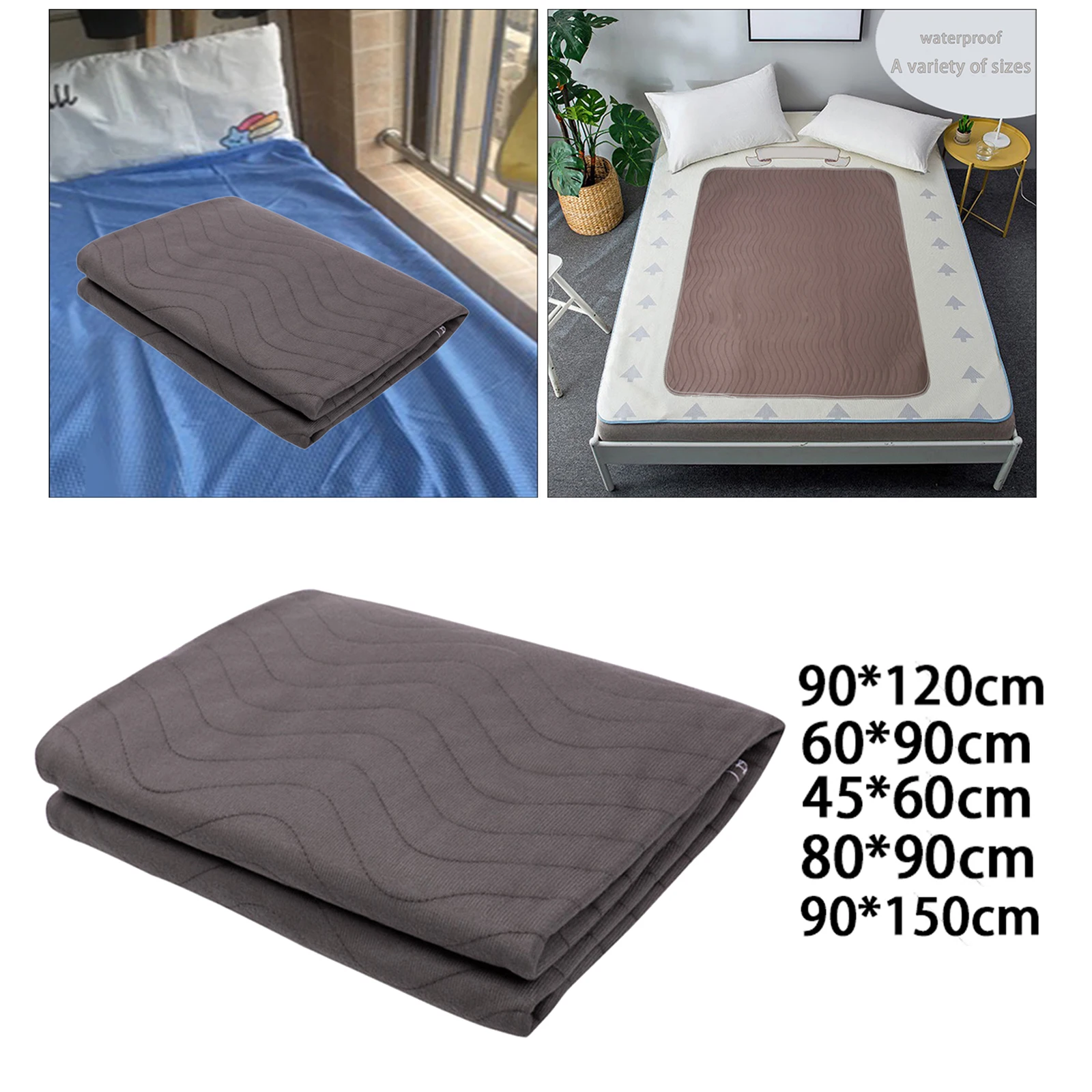 

Incontinence Pad Reusable Cushion Multifunctional Absorbent Non Slip Bed Pad Seat Fluids Recliners