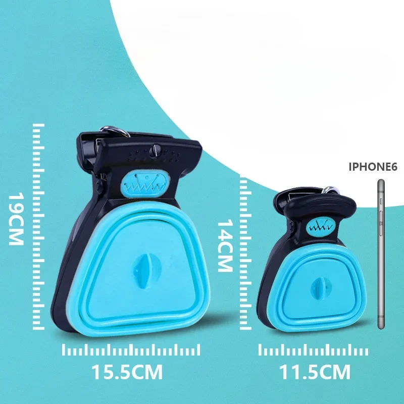 Dog Pet Travel Foldable Pooper Scooper With 1 Roll Decomposable bags Poop Scoop Clean Pick Up Excreta Cleaner