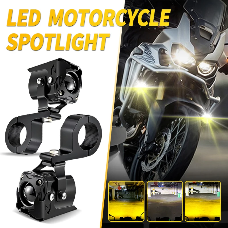 

Upgrade Motorcycle Headlight For BMW R1200GS F800GS F700GS F650 K1600 LED Auxiliary Lights Brighter Lamp 40W 6000K Universal