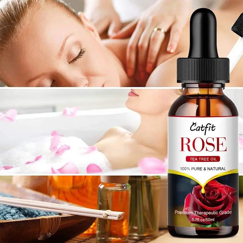 

Natural Rose Essential Oil Soothing SPA Body Oil Moisturizing Firming Skin Oil Improving Sleep Yoga Skincare Massage Oil