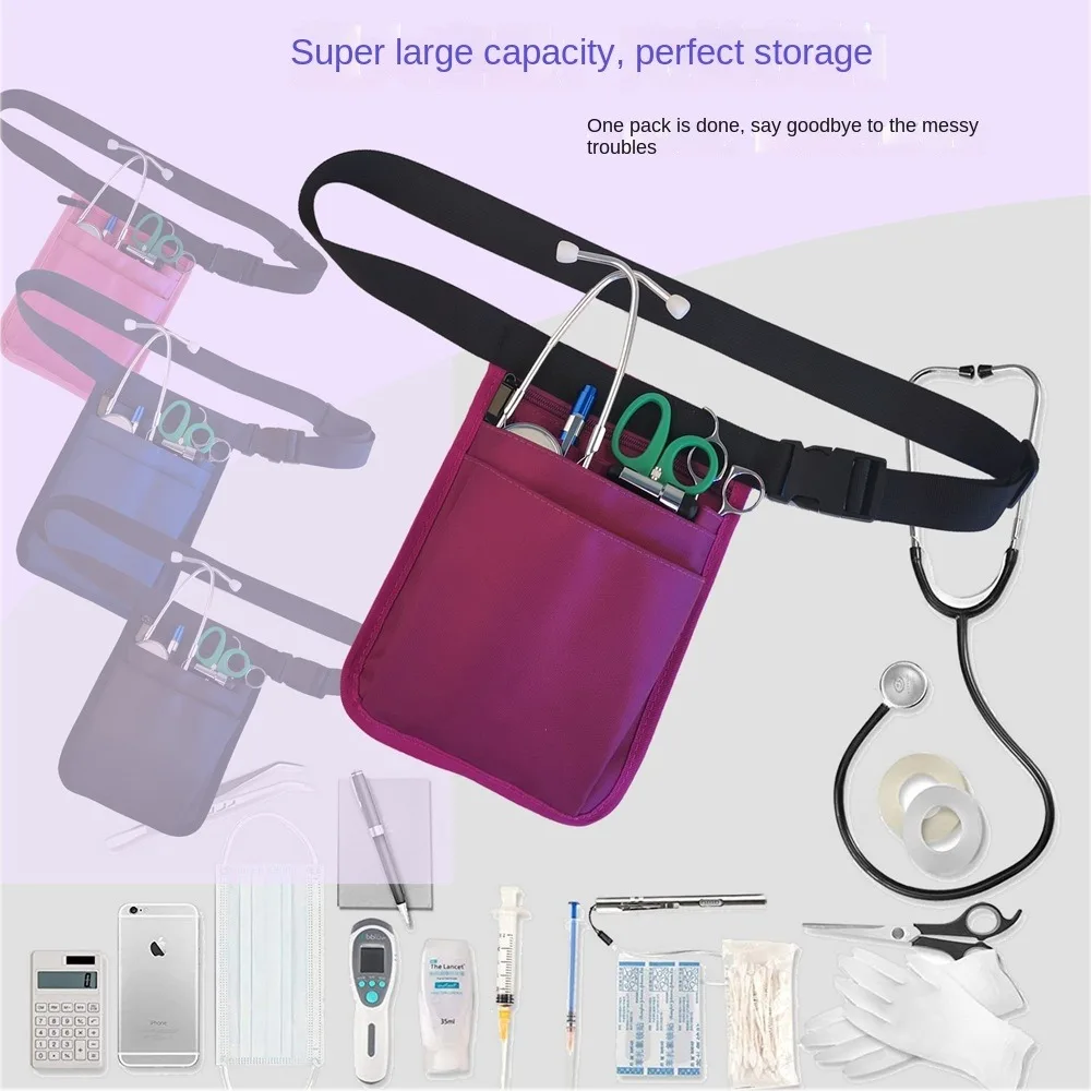 Nurse Organizer Bag Belt Extra Pocket Fanny Pack Nurse Waist Bag For Women Shoulder Pouch Case 900D Nylon for Accessories Tool