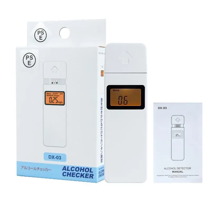 

Alcohol Breathalyzer Portable Breath Alcohol Tester With Push Cover Dustproof Home Alcohol Detector Alcohol Blower Breathalyzer