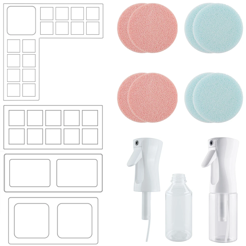 

Bundle Deal Non-Slip Silicone Ink Pad Holder Stamp Cleaning Sponge Spray Bottle for Removing Ink Paint Stamp Cleaning Tool 2023