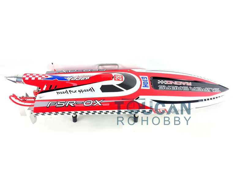 G30H 30CC Red Fiber Glass 70KM/H Gasoline Racing Toucan ARTR Remote Control  Boat W/ Radio System Toucan Model THZH0053-SMT8