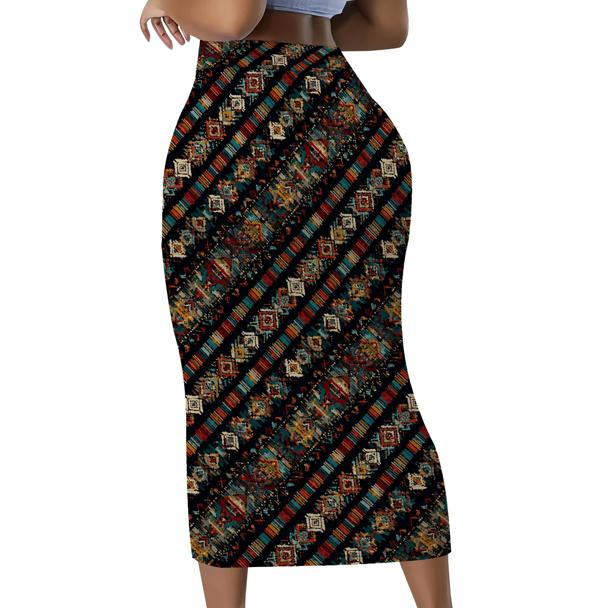 

Women's High Waist Midi Skirt S-3XL – Elegant Boho Style for Casual Outings, Office Wear, or Travel Looks