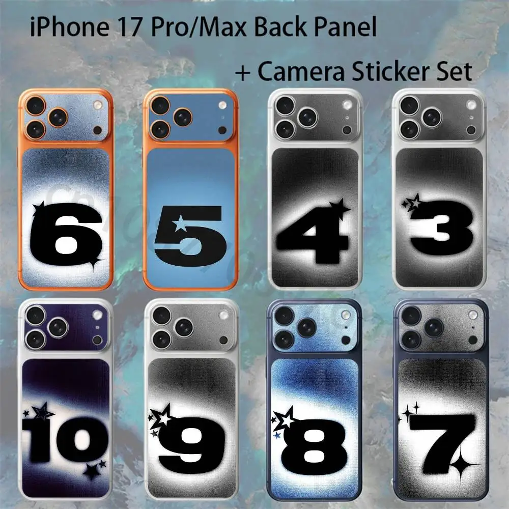 

Figure For iPhone 17pro/pro Max Full body Back Cover Decal Skin Colorful Rear Protective Sticker Film