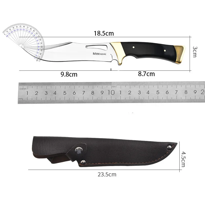 Outdoor multi-purpose military tactical knife, EDC sharp cutting knife, camping hunting survival knife, self-defense knife