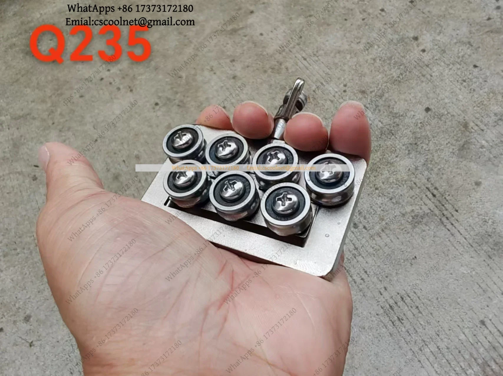 k3 1-2.5MM Manual 7-Wheel Wire Straightener Copper Stainless Carbon Steel Iron 1-3mm Hard Wire Machine