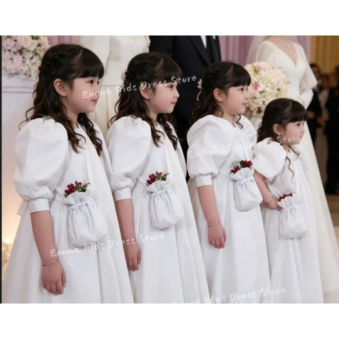 

DORIS Custom Flower Girl Dress Wedding Short Sleeve Birthday Party Children's First Communion Ball Gown