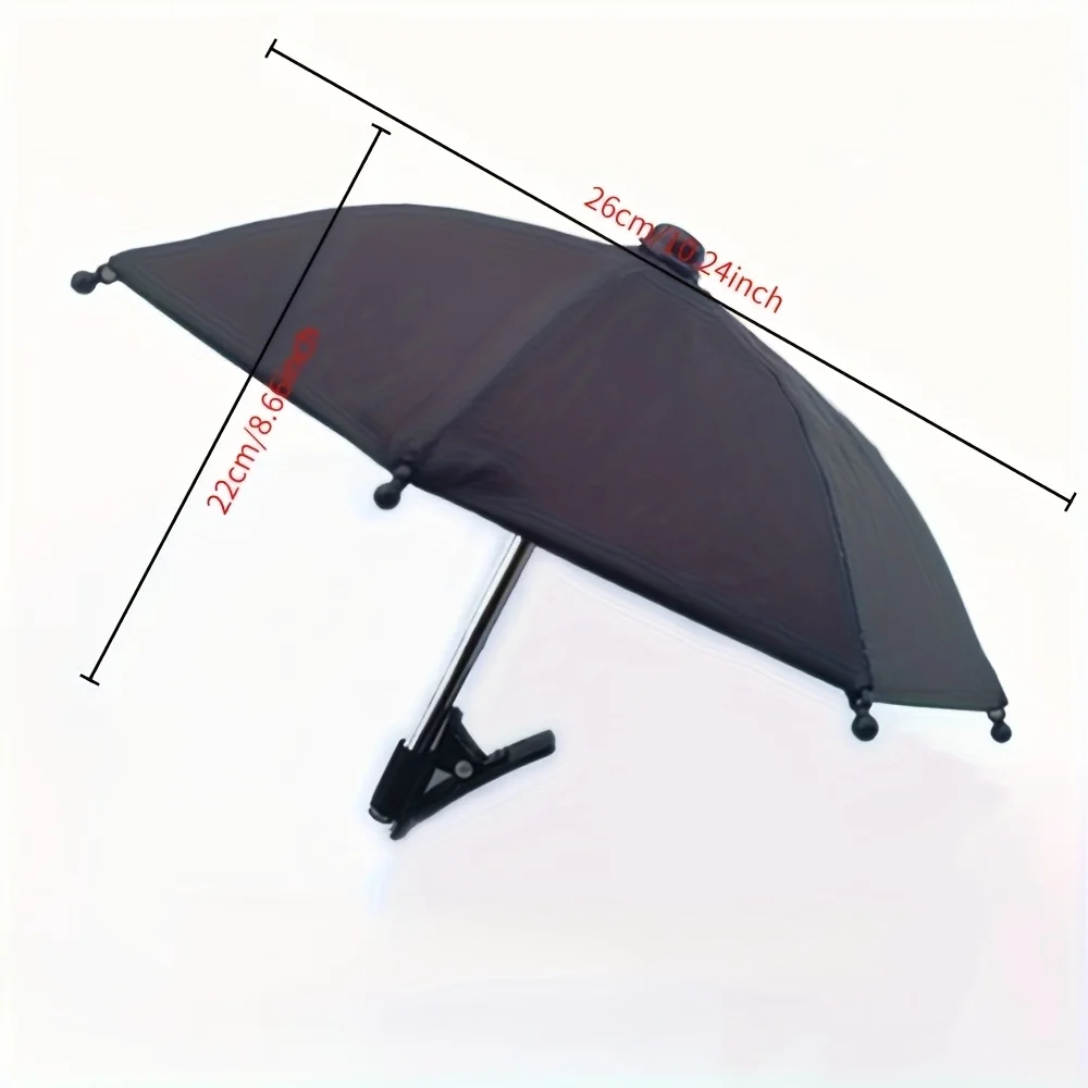 Держатель для мобильного телефона Зонт от солнца - Зонт с зажимом - Фиксированный зонт для мобильного телефона на открытом воздухе - Непромокаемый зонт от солнца - Мобильный телефон