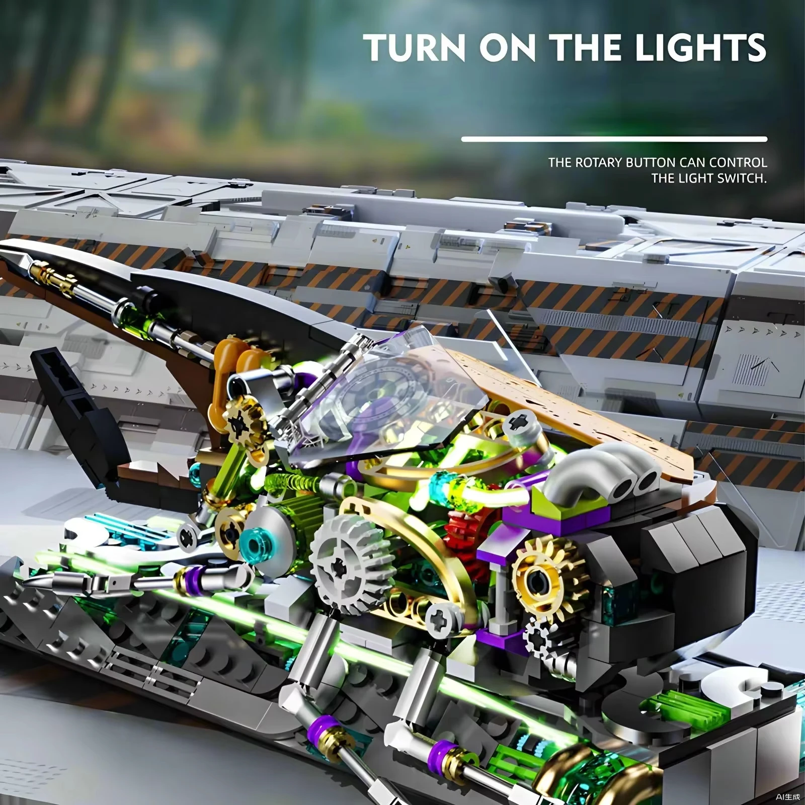 862pcs 새로운 기술 기계 곤충 빌딩 블록 벽돌 모델 세트 동물 세계 조립 장난감 소년 어린이 크리스마스 선물