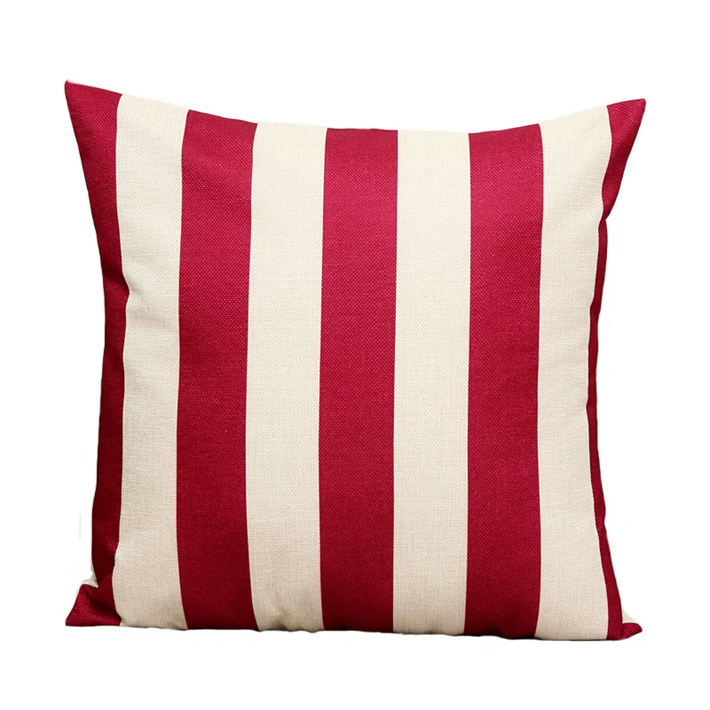 

1Pcs Sofa Cushion Cover Dark Blue 45x45cm Stripes Pattern Premium Material Home Decor Pillow Case Throw Pillow Cover