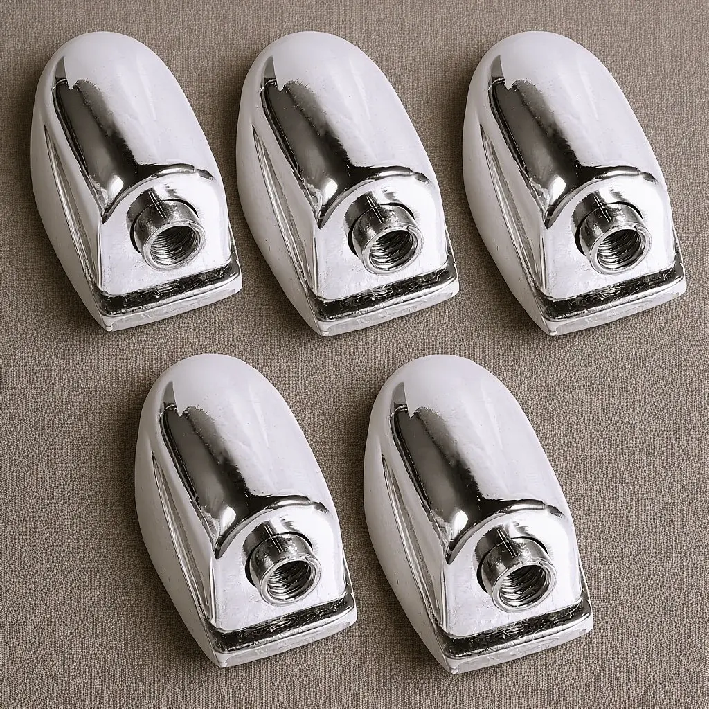 5Pcs Single-End Snare Drum Lug Claw Hooks Connector Replacement Silver Drum Parts Accessories Wc21 Single End Snare Lugs