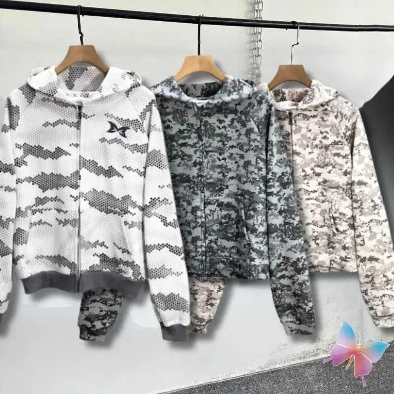 

Куртка-худи на молнии с камуфляжным принтом под змеиную кожу, свободного кроя, с логотипом-бабочкой, флисовая, для мужчин и женщин, в стиле американского стритвира