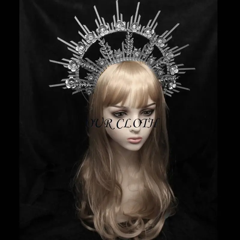 

DIY Headband Vintage Hairband Gorgeous Baroque Tiaras Headpiece Princess Headpieces Crowns Y1AC