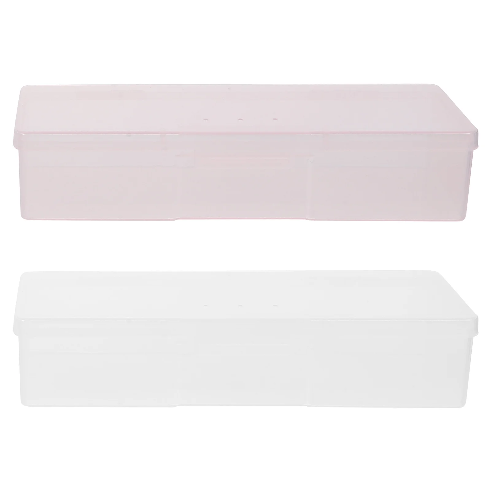 

4Pcs Nail Tools Box High-Quality ABS Lightweight Compact Manicure Tool Organizer for Professional and Personal Use Storage