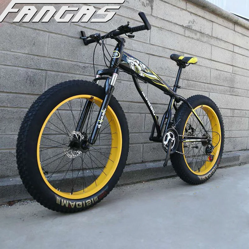 

fat tire double disc brake 26 inch cheap adult bicycle snow beach bike//