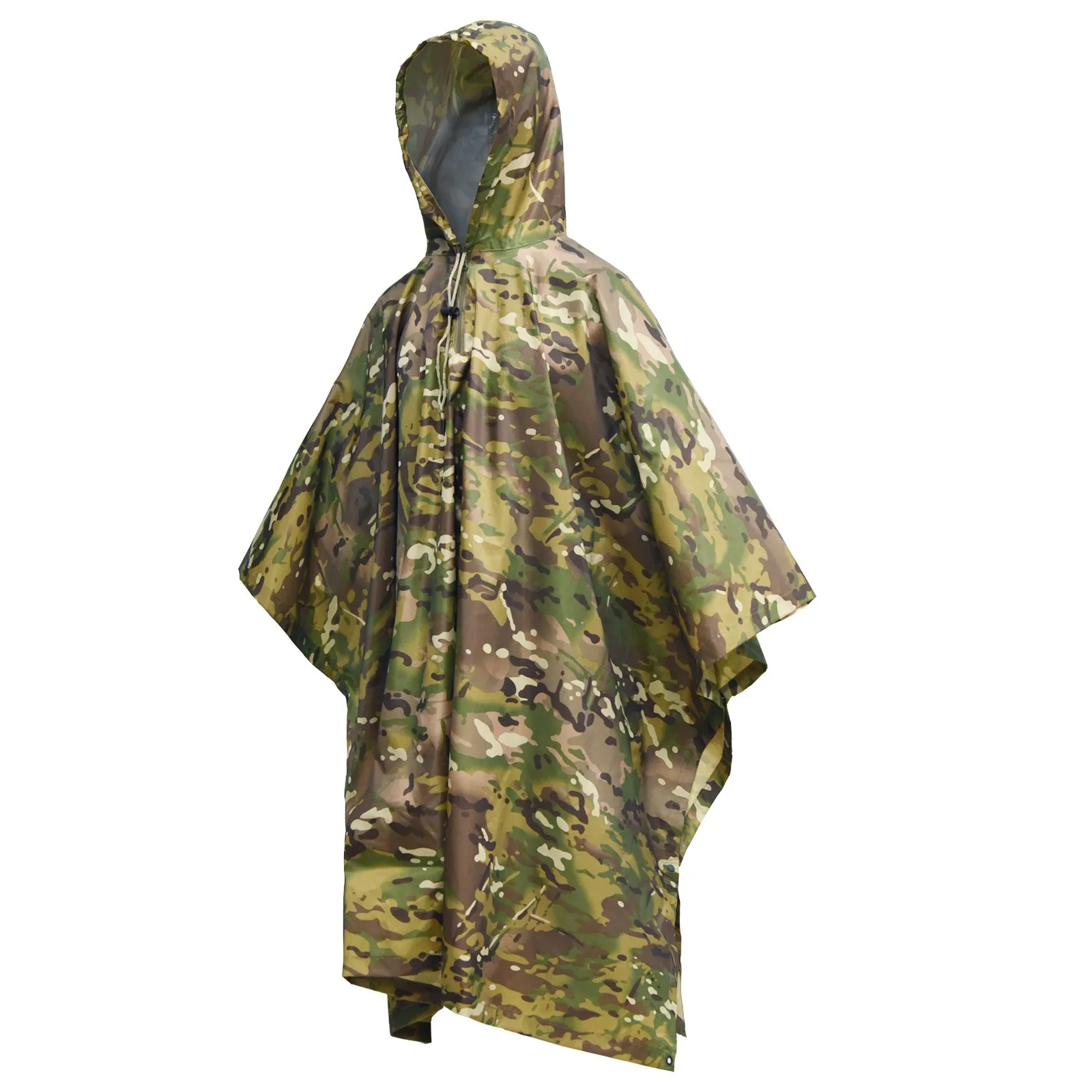 

Camouflage Folding Raincoat for Hiking Portable Tactics Poncho Men Waterproof Tourism Packable Rain Jacket Cover Army RainWear