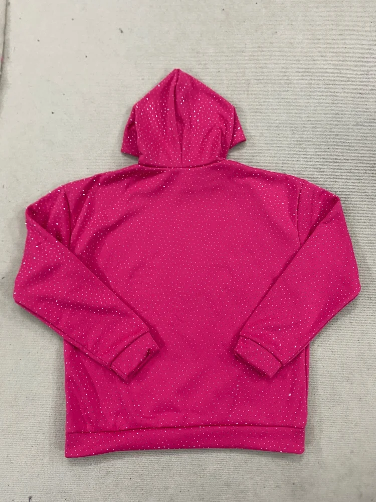 Unisex Y2K Strass Lose Hoodie Herbst Winter Warme Streetwear Halloween Mode Straße Bekleidung Trendy Bequeme Casual Outfit