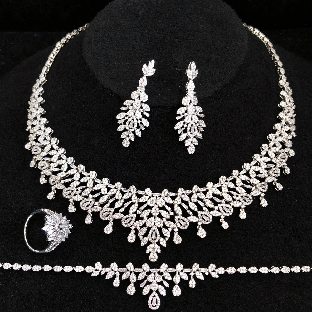 

GODKI Famous Brand Green CZ Luxury African Jewelry Sets For Women Wedding Party Zircon Crystal Dubai Bridal Jewelry Set Gift