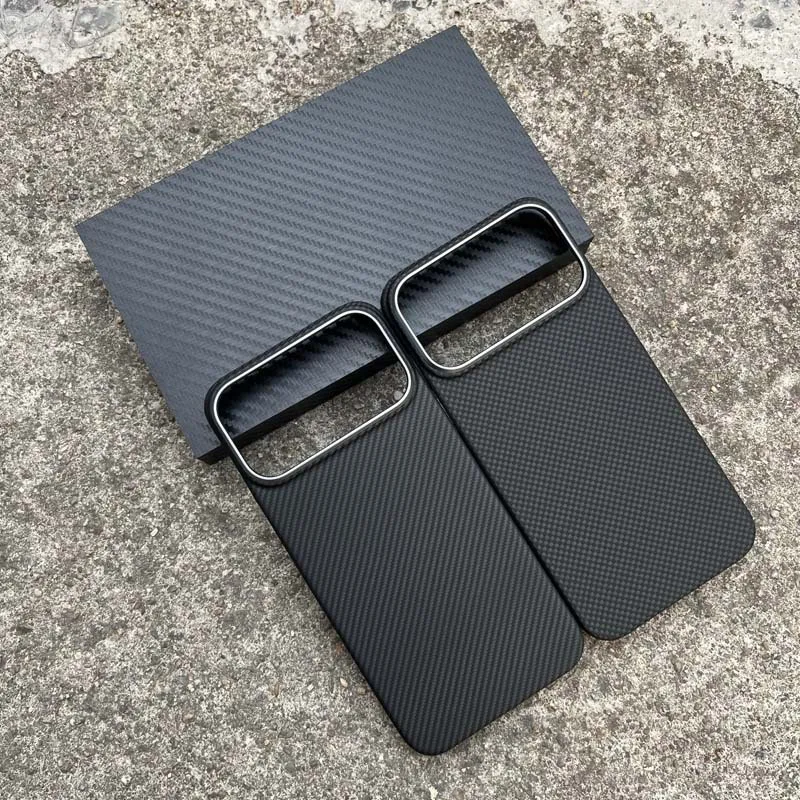

High End Business Ultra-Thin Real Carbon Fiber for Magsafe Case for IPhone 17 Pro Max 17 Air Aramid Kevlar Wireless Charge Cover