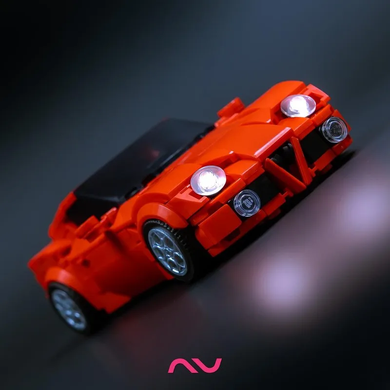 MOC Bausteine Autos Modell Kit Berühmte Auto Kind Spielzeug Racing Supercar DIY Technische Montage Ziegel Fahrzeug Weihnachten Geschenke 230423