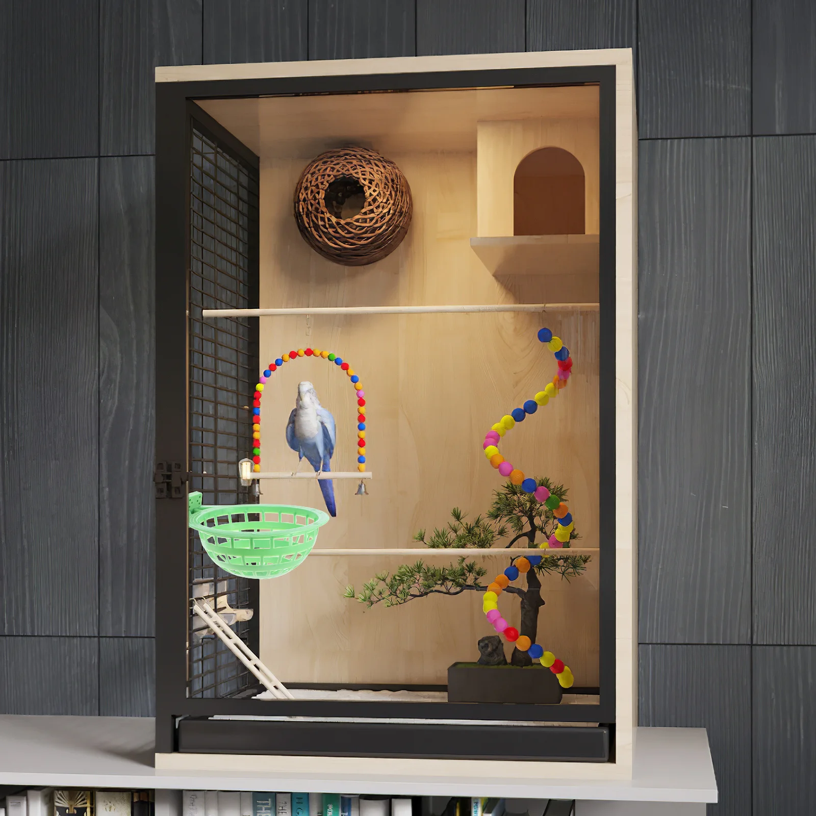 

3Pcs Plastic Bird Nest Bowl Durable Pigeon Egg Breeding Nesting Bowl Hollow Out Bird Cage Nest Pigeon Hatching Bowls