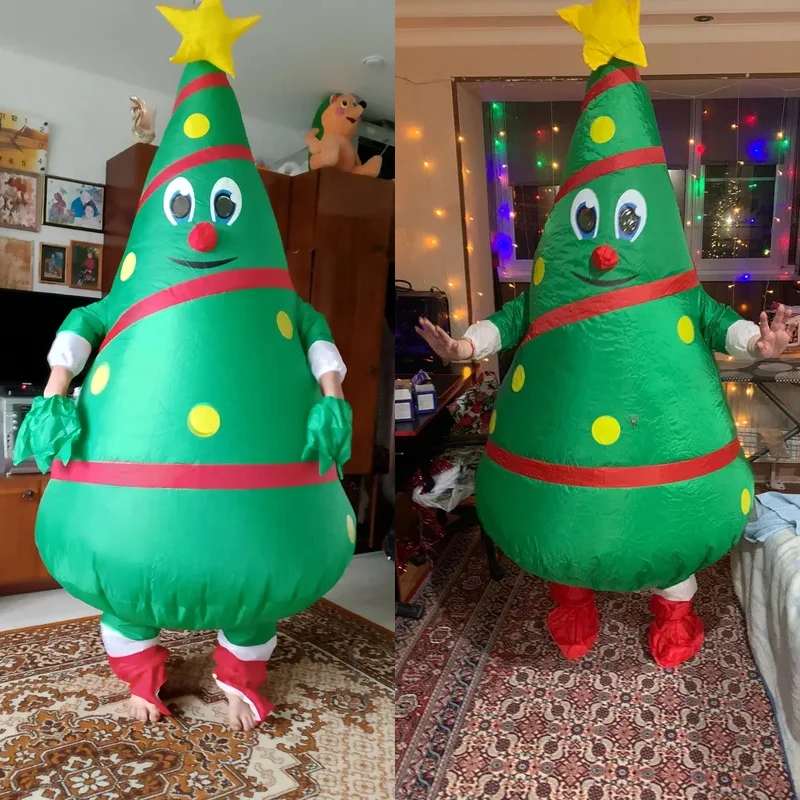 

Christmas Tree Cosplay Inflatable Costume Christmas Snowman Shark Inflatable Costume Christmas Themed Party Adult Costume