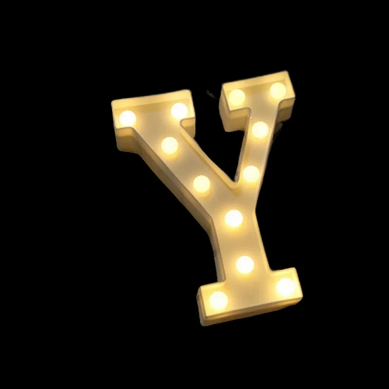 AT51-Luminous Letter Lamp LED Lamp Birthday Wedding Proposal Decoration Alphabetic Night Light