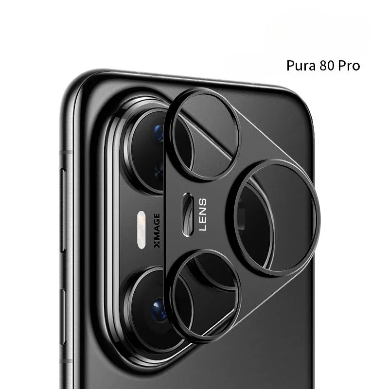 For Huawei Pura 80 Pro Ultra Aluminium Alloy Camera Lens Hollow Bezel Protectors Metal Sticker Ring for Pura80 Plus Film Cover - Image 3