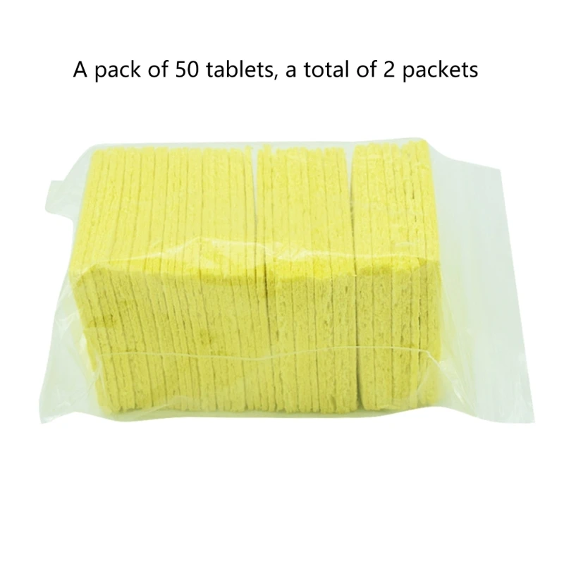 Reliable Soldering Iron Cleaning Sponge HighTemperature Resistant (100 Pieces) Dropship
