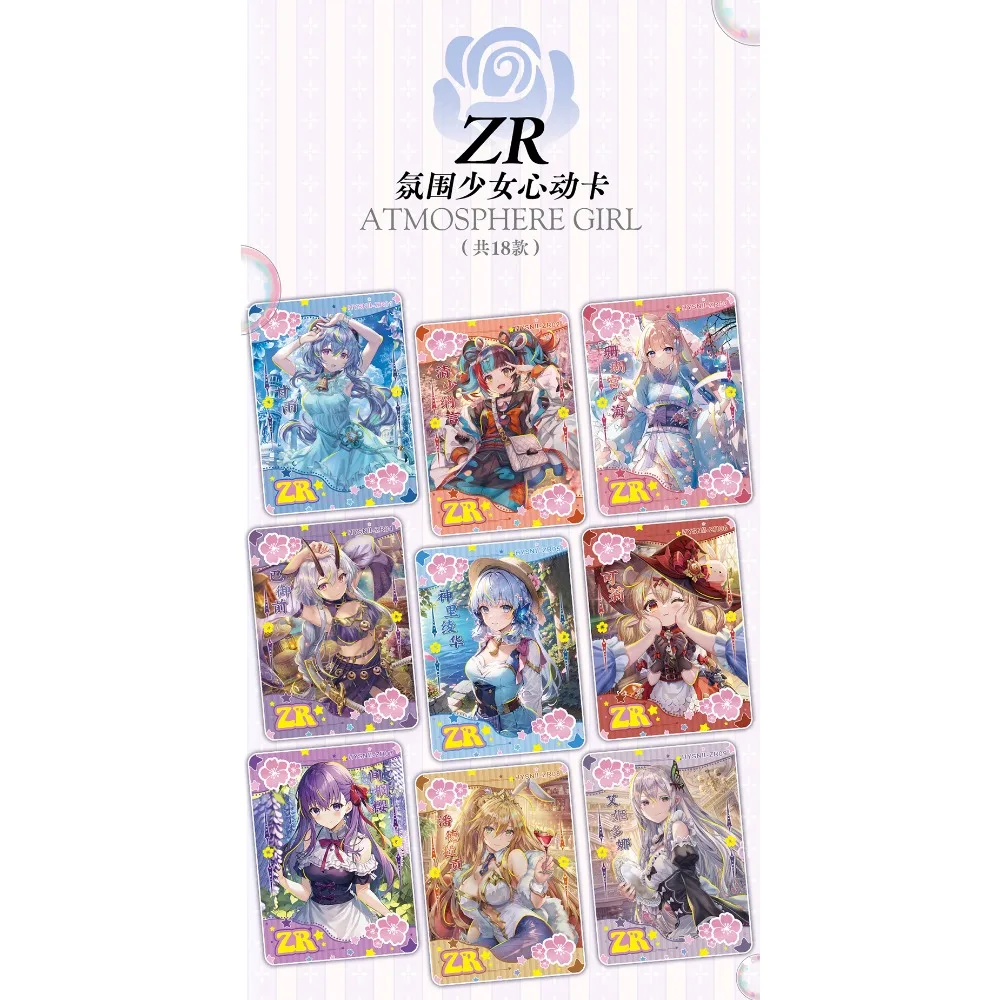 Genuine Flower Girl Collection Cards Set Goddess Story Anime Girl Limited ACG CCG TCG Game Card Birthday Gifts For Kids Adults