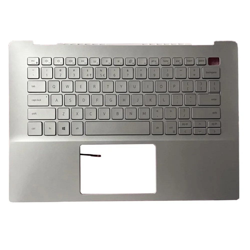 US Laptop Palmrest For DELL For Inspiron 5490 5498 0X6YXC X6YXC With Backlit English Keyboard Silver Upper Case New image 2