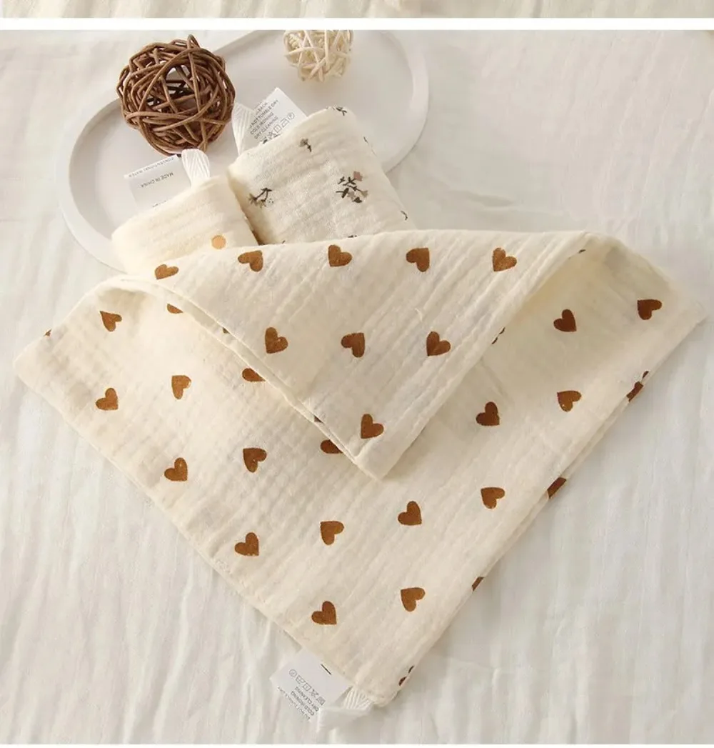 3/5 Pieces of Gauze Square Towels, Soft and Absorbent Gauze Burp Cloths, Cotton Baby Bibs, Handkerchiefs, Comfort Towels, Baby Products