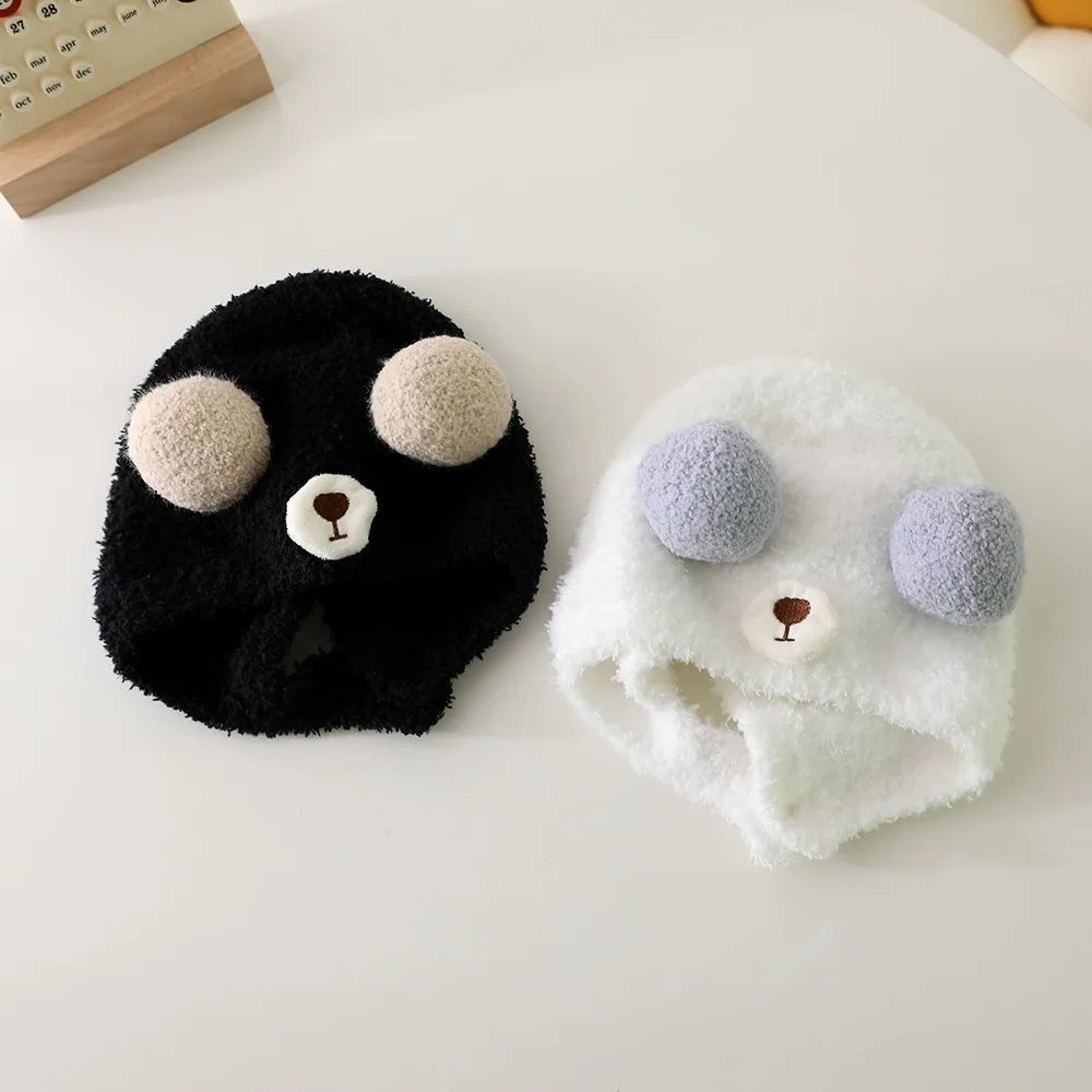 Plush Ear Protection Cap Fashion Ear Protection Cute Knitted Hat Keep Warm Autumn Winter Hat Baby