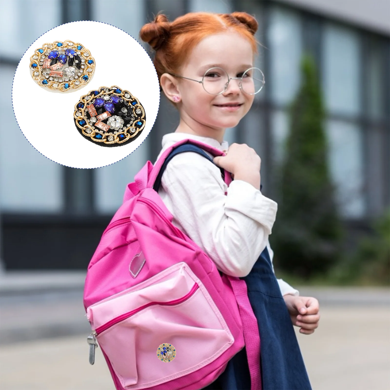 

2Pcs DIY Rhinestone Crystal Clothing Patches Embroidered Applique for Sewing Repair Decor Beaded Cloth Accessories