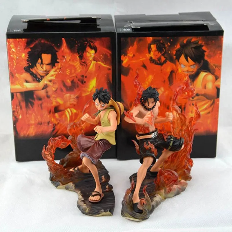 

Luffy Ace One Piece Group Вертикальное украшение Brother Bandai Периферийные украшения Аниме Фигурка Детские подарки Модные игры