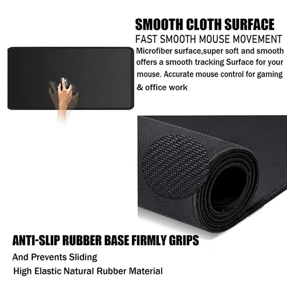 Black and white texture Mouse Pad 45*40 Office Computer Desk Mat Keyboard MousePad Laptop Cushion Non-slip Deskpad Home Decor