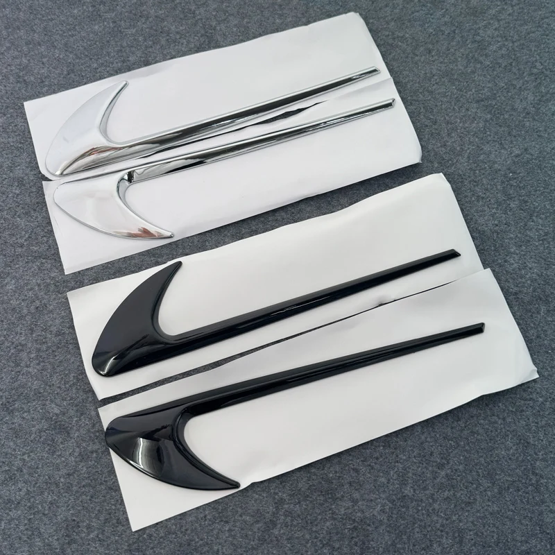 Car Fender Side V8 BITURBO 4MATIC Badge Emblem Logo Set Chrome Black For Mercedes Benz C63 E63 G63 C-Class