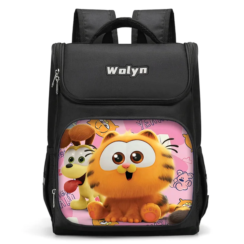 Cute Cartoon Large Child zaino Boy Girls School Bag per uomo donna viaggiare G-Garfields-Cat zaino durevole Multi scomparti