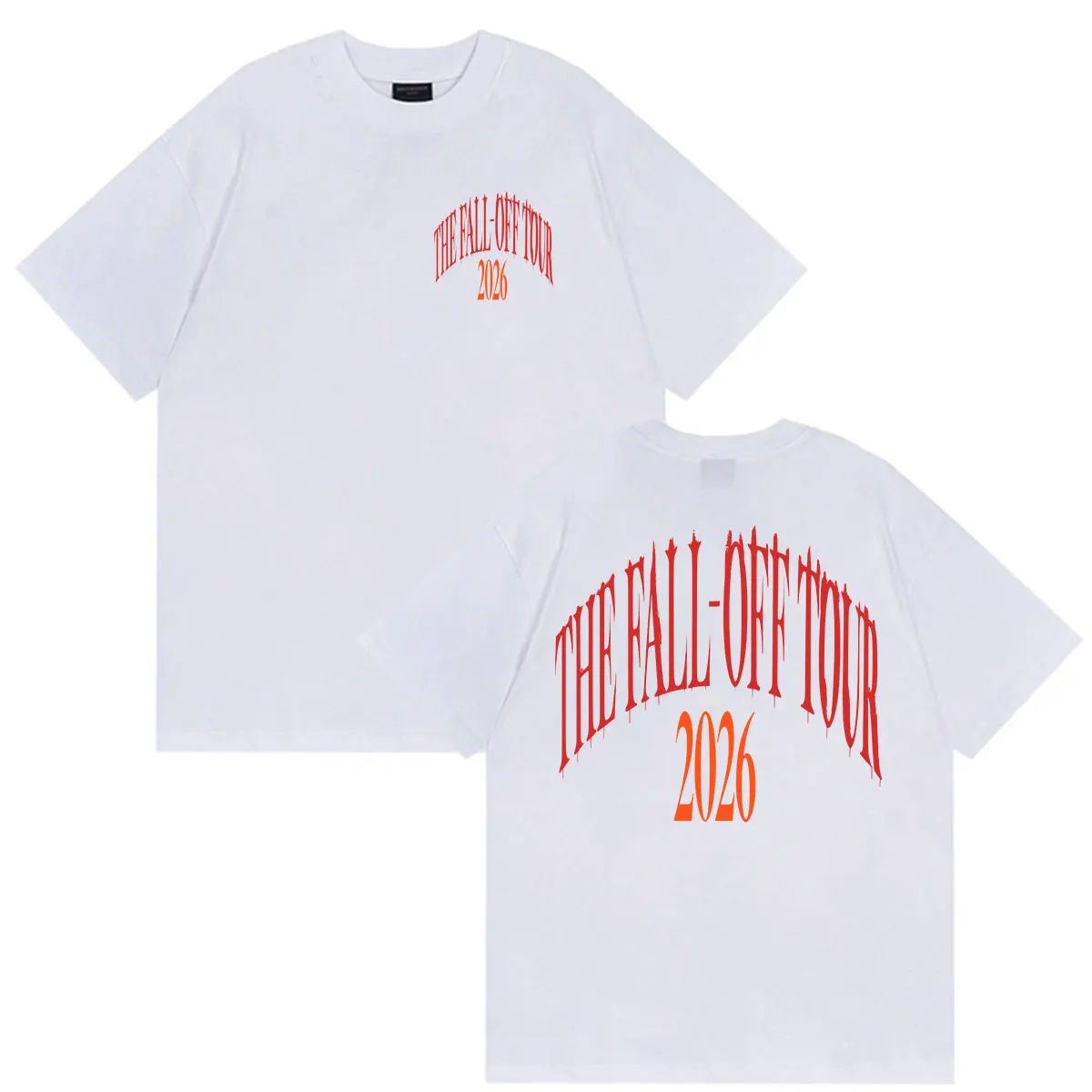 J Cole The Fall Off Tour 2026 Print T Shirts Men Women Pop Clothing Fashion Vintage T-shirt Summer Oversized 100% Cotton T-shirt