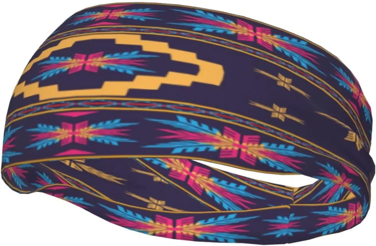 

Native American Southwestern Navajo Art Fashionable Sports Decoration, Sweat Resistant Headband, Hair Band, Breathable Sweat Wic