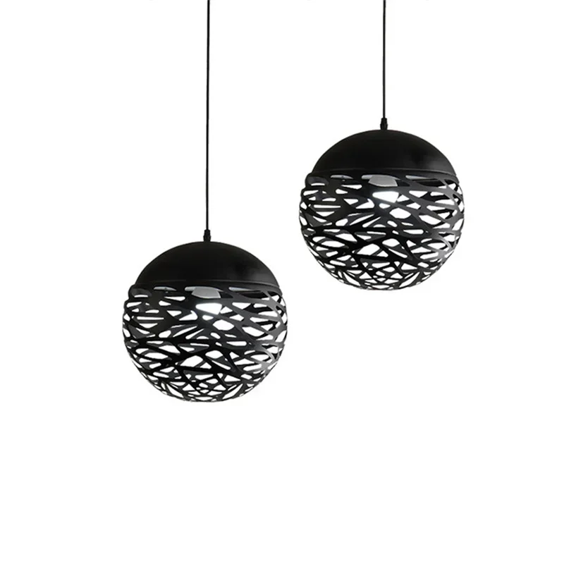 Lampe LED Suspendue Sculptée au Design Minimaliste Moderne, Luminaire Décoratif d'Nik, Idéal pour un Restaurant, un Bar ou une Casserole