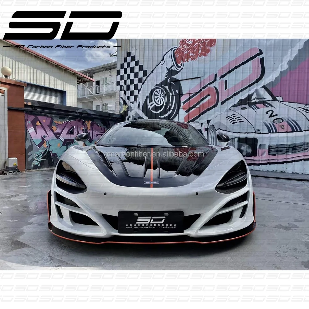 High Quality Carbon Fiber BodyKit M Style Front Bumper Rear Bumper  For McLaren 720s