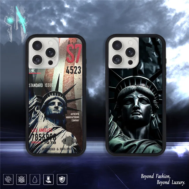 Statue of Liberty Statue de la liberté Phone Case for iPhone 12 13 14 15 16 Pro Max 16pro sculpture shockproof Armor Cover