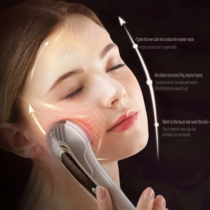 Elektrisch multifunctioneel schoonheidsapparaat reinigt de huid Trillingsmassage EMS Microstroom Radiofrequentie ML-023-YX