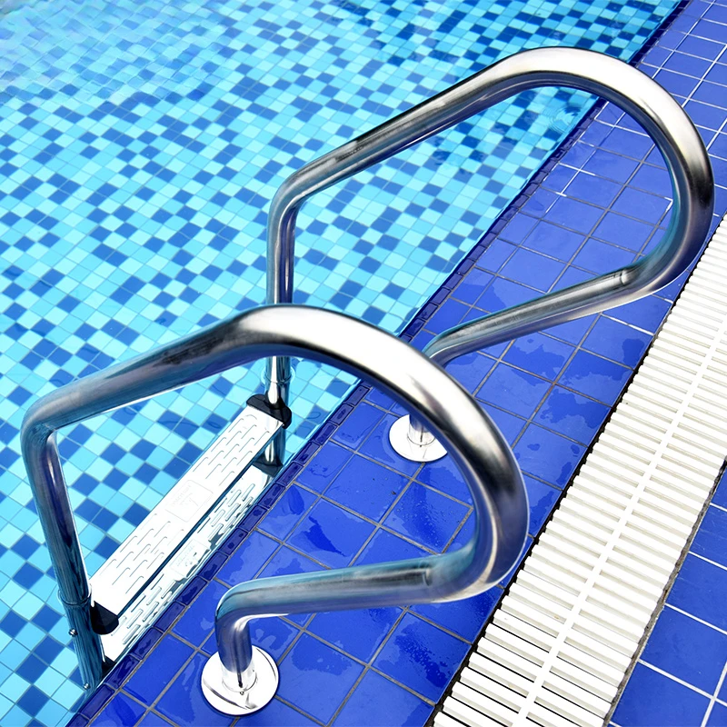 Stainless steel ladder thickened ladder handrail swimming pool underwater stair tread equipment