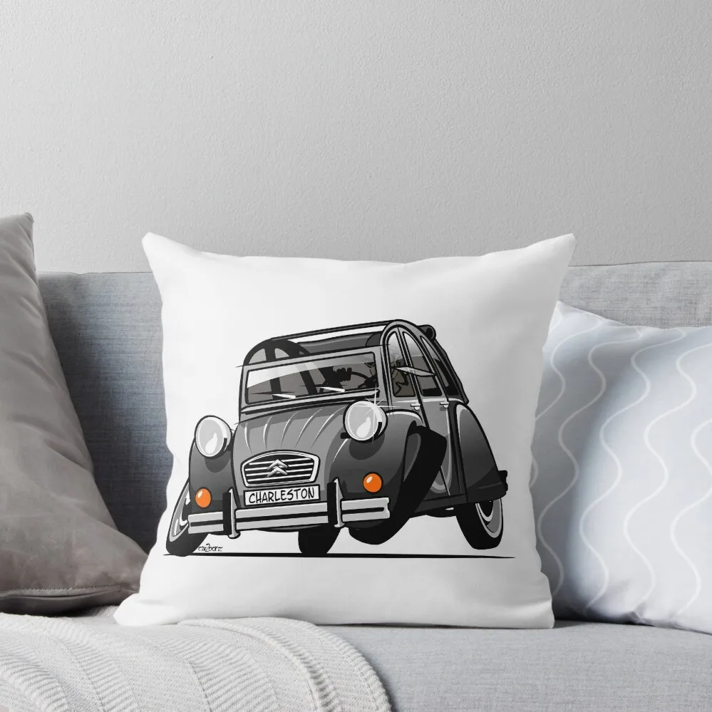 2CV caricature Charleston grey Throw Pillow Sofa Covers For Living Room covers for pillows