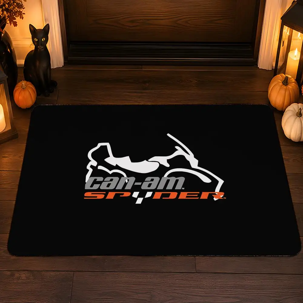 C-Can-am Brp Floor Mat Flannel Rug Soft Non Slip Washable Door Mat For Bathroom Bedroom Kitchen Home Decor