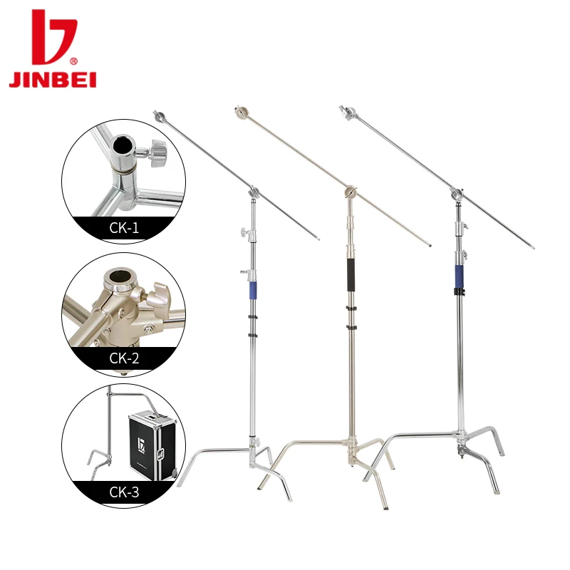 JINBEI CK-3 Foldable Light Stand Tripod Magic Leg Photography C-Stand For Spot Light,Softbox,Photo Studio